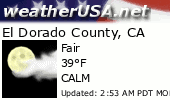 Click for Forecast for El Dorado County, California from weatherUSA.net